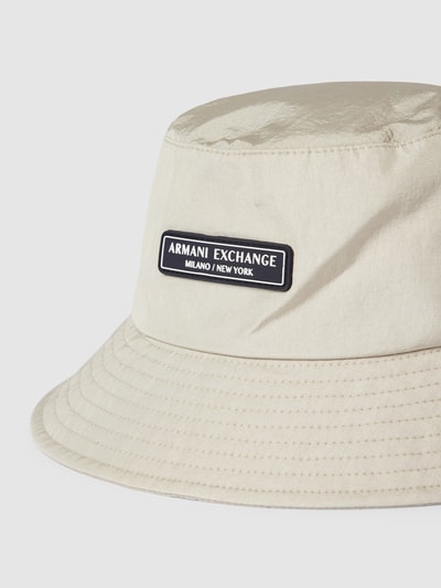 ARMANI EXCHANGE Bucket Hat mit Label-Patch Beige 2