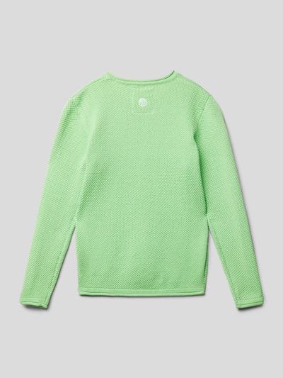 VINGINO Gebreide pullover met labeldetails, model 'MAROE' Neon groen - 3