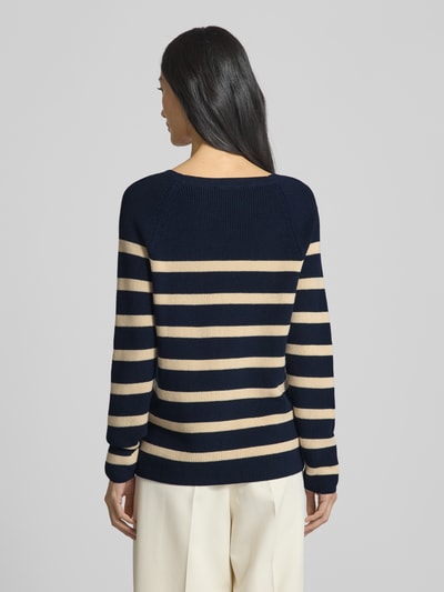 Tommy Hilfiger Regular fit gebreide pullover van zuiver katoen Marineblauw - 5