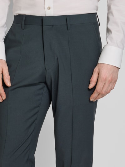 Roy Robson Stretch fit pantalon met persplooien Donkergroen - 3