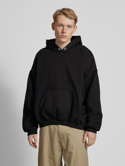 WEEKDAY Hoodie mit Känguru-Tasche Modell 'Leon' Black 4