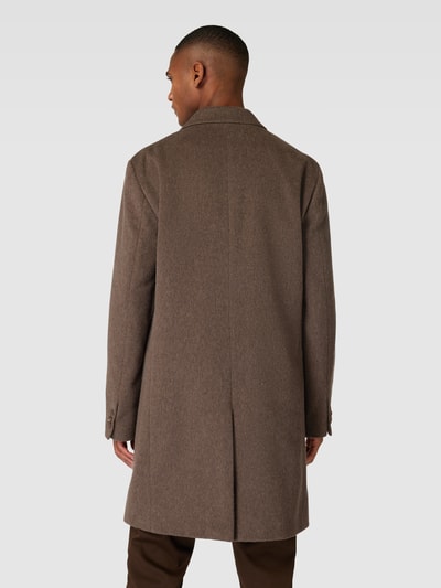 BOSS Płaszcz z listwą guzikową model ‘Hyde’ Średniobrązowy 5