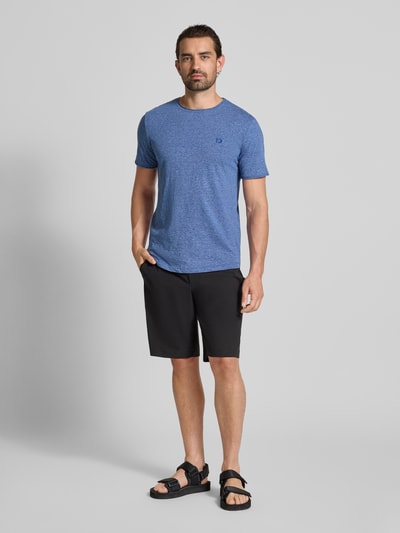 Tom Tailor Denim T-shirt o kroju regular fit z mieszanki bawełny Królewski niebieski melanż 1