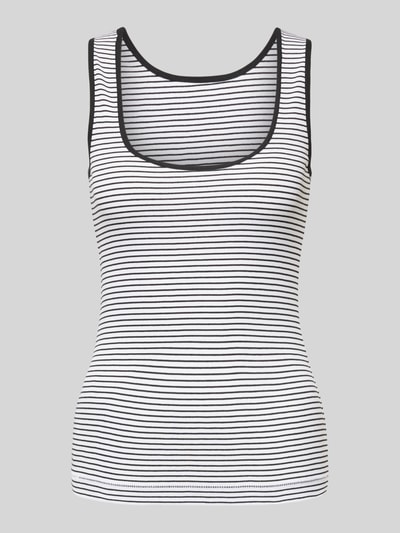 Lanius Tanktop in unifarbenem Design Weiss 2