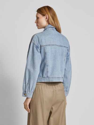 Vero Moda Cropped Jeansjacke aus reiner Baumwolle Modell 'SILKA' Jeansblau 5