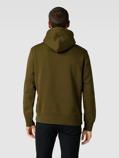 Gant Hoodie mit Label-Print Oliv 5