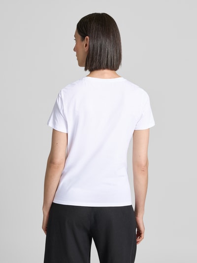 Marc Cain T-shirt met motiefprint Wit - 5