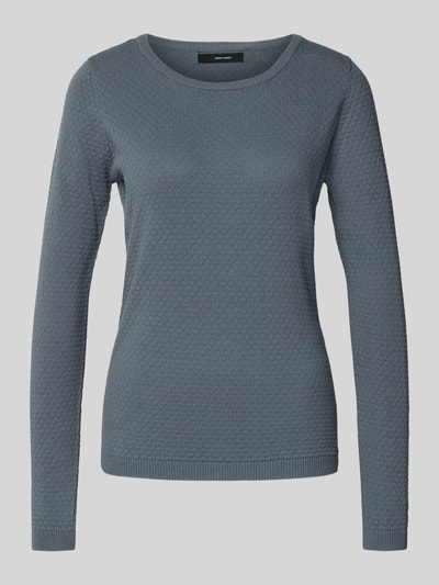 Vero Moda Regular Fit Strickpullover aus reiner Baumwolle Modell 'CARE' Ocean 2