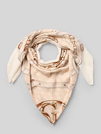 Guess Sjaal met logoprint, model 'Noelle' Beige - 1