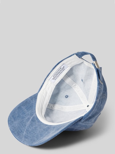 ROTHOLZ Basecap mit Label-Stitching Modell 'Denim Floppy' Blau 2