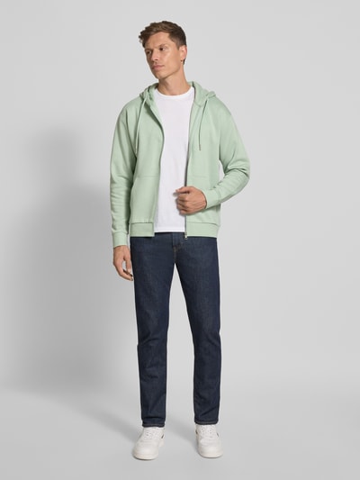 Tom Tailor Denim Regular fit sweatjack van katoenmix Mintgroen - 1