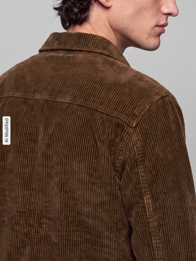 Levi's® kurtka jeansowa o kroju regular fit z fakturą sztruksu Średniobrązowy 3