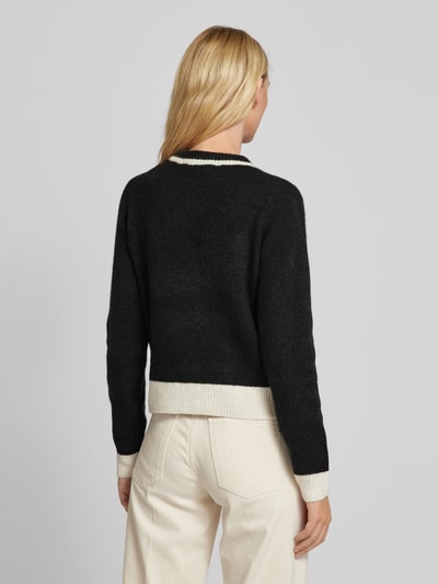 Vero Moda Cardigan met ronde hals, model 'RANIA' Zwart - 5