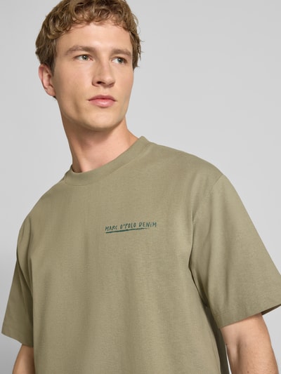 Marc O'Polo DENIM Relaxed Fit T-Shirt aus reiner Baumwolle Khaki 3