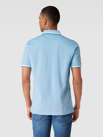 BOSS Poloshirt mit Label-Stitching Modell 'Parlay' Ocean 5