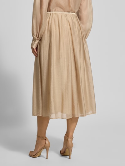 Luisa Cerano Midirock mit elastischem Bund Sand 5