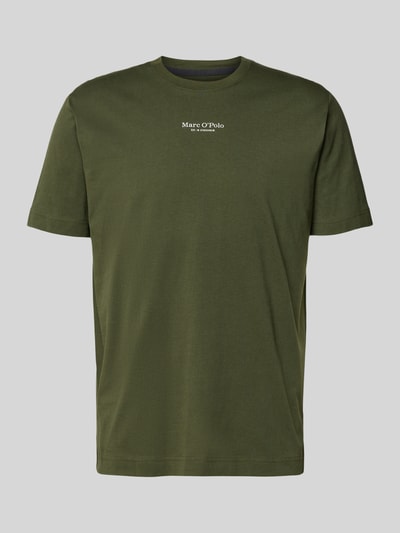 Marc O'Polo Regular fit T-shirt van puur katoen Olijfgroen - 2