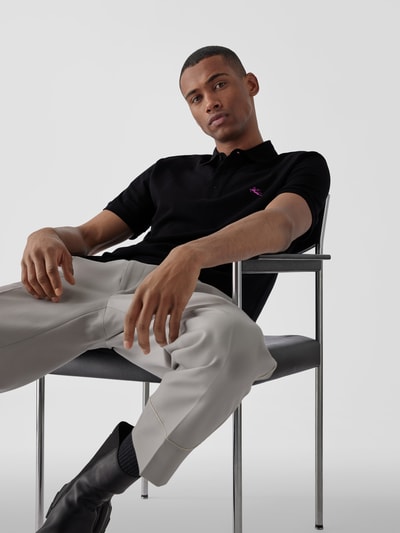 Etro Poloshirt mit Label-Stitching Schwarz 6