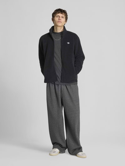 adidas Originals Teddyjacke mit Logo-Stitching Black 1