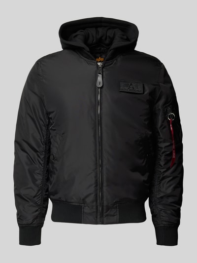 Alpha Industries Bomberjacke mit Kapuze Modell 'MA-1' Black 2