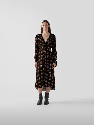 Rabanne Maxikleid mit Allover-Muster Black 1