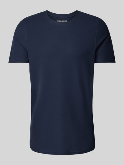 MCNEAL T-shirt met geribde ronde hals Donkerblauw - 2