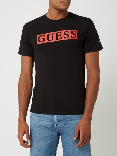 Guess T-shirt met logoprint - exclusief bij ons verkrijgbaar Zwart - 4