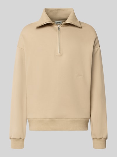 Produktfoto, Regular Fit Sweatshirt aus Mieszanka bawełny mit kołnierz zapinany und wyhaftowane logo von DRYKORN, Długość tyłu 64 cm, Długość rękawów 57 cm