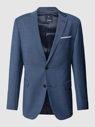 JOOP! Collection Slim Fit 2-Knopf-Sakko mit Webmuster Modell 'Finch' Blau 2