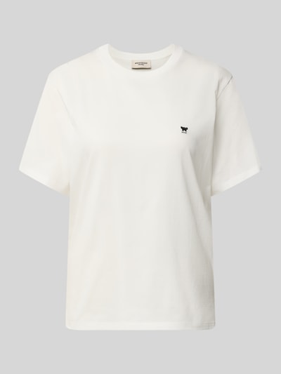 Produktfoto, weißes Regular Fit T-Shirt aus reiner Baumwolle Modell 'VENACO' von Weekend Max Mara, glatte Oberfläche, Damen T-Shirt