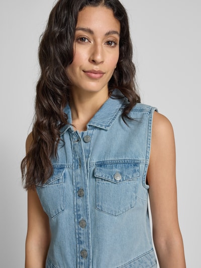 DKNY Jeanskleid mit Umlegekragen Jeansblau 3