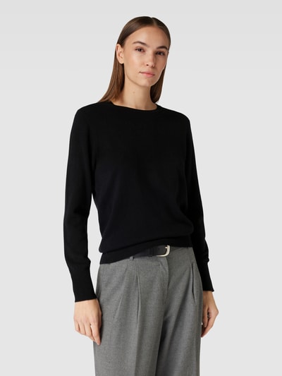 (The Mercer) N.Y. Gebreide pullover met ronde hals  Zwart - 4