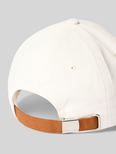 CK Calvin Klein Basecap aus reiner Baumwolle Offwhite 3
