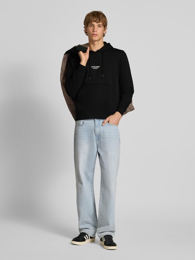 Jack & Jones Hoodie met labelprint, model 'SOHO'  - 1