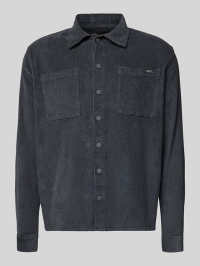 Blend Regular Fit Hemdjacke aus Cord Modell 'FABER' Dunkelgrau 2