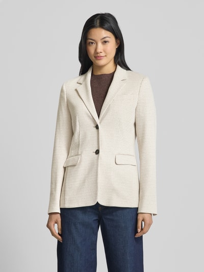 Windsor Blazer mit Brustleistentasche Beige 4