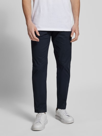 Marc O'Polo Tapered Fit Chino aus Papertouch-Baumwoll-Stretch-Qualität Model 'MOROT JOGGER' Marine 4