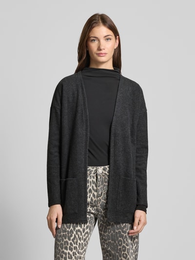 Only Regular Fit Cardigan mit Baumwolle Modell 'MATTY' Anthrazit 4