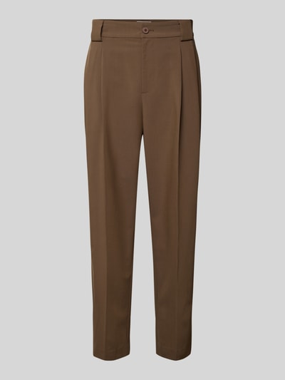 JAKE*S STUDIO MEN Stoffen broek met achterzakken Chocoladebruin - 2