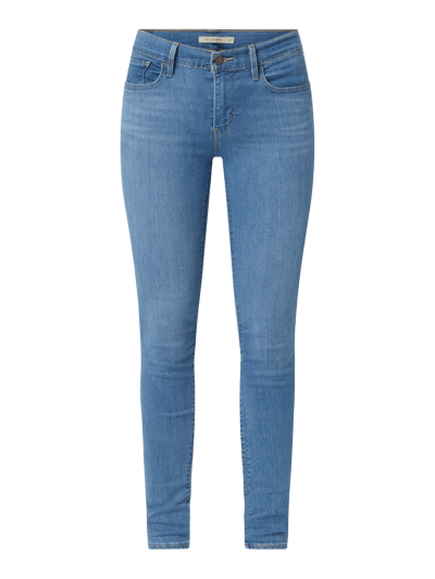 Levi's® Jeansy o kroju super skinny fit z dodatkiem streczu model ‘710’ Jeansowy niebieski 2