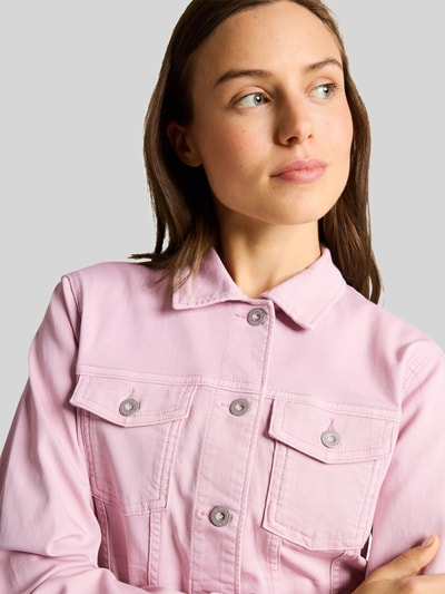 Tom Tailor regular fit jeansjack van katoenmix Lila - 3