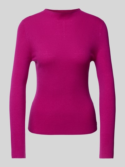 Marc Cain Strickpullover mit Rundhalsausschnitt Fuchsia 2