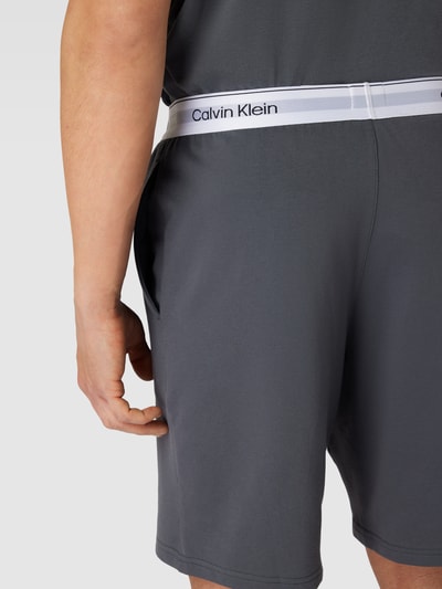 Calvin Klein Underwear Sweatshorts met labeldetails Donkergrijs - 3