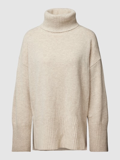 Gant Oversized Strickpullover mit Rollkragen Sand 2