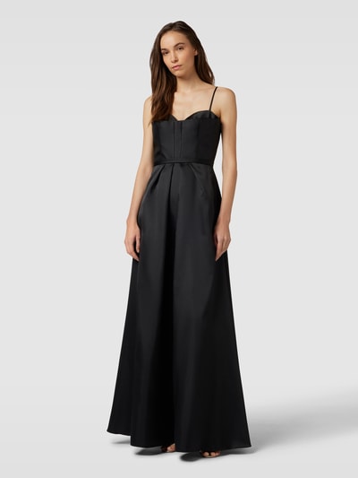 Vera Wang Bride Abendkleid mit Ziernähten Modell 'VERNISE' Black 4