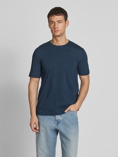 Marc O'Polo Regular Fit T-Shirt aus reiner Baumwolle Marine 4