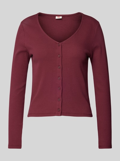 Levi's® Longsleeve mit Knopfleiste Bordeaux 2