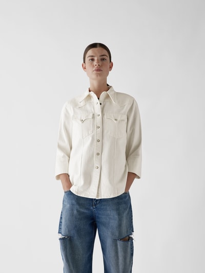 R13X Ports 1961 Jeansbluse mit Pattentaschen Offwhite 4