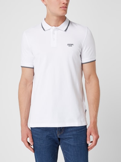 JOOP! Jeans Poloshirt aus Piqué Modell 'Agnello' Weiss 4