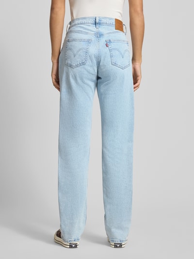 Levi's® 300 Straight Fit Jeans aus Baumwoll-Mix Modell '501®' Hellblau 5